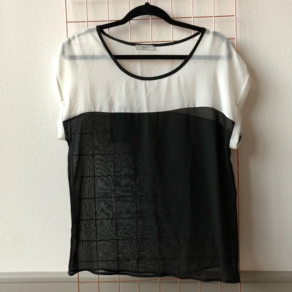 ISSI | Sheer Colorblock Top - Picture 1 of 1